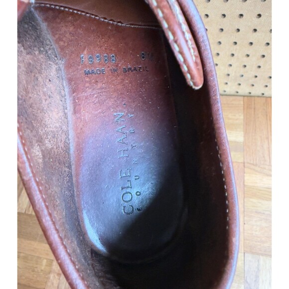 Vintage Cole Haan Brown Leather Loafers | Kiltie Tassel Bluchers | Size 8M | main image 5